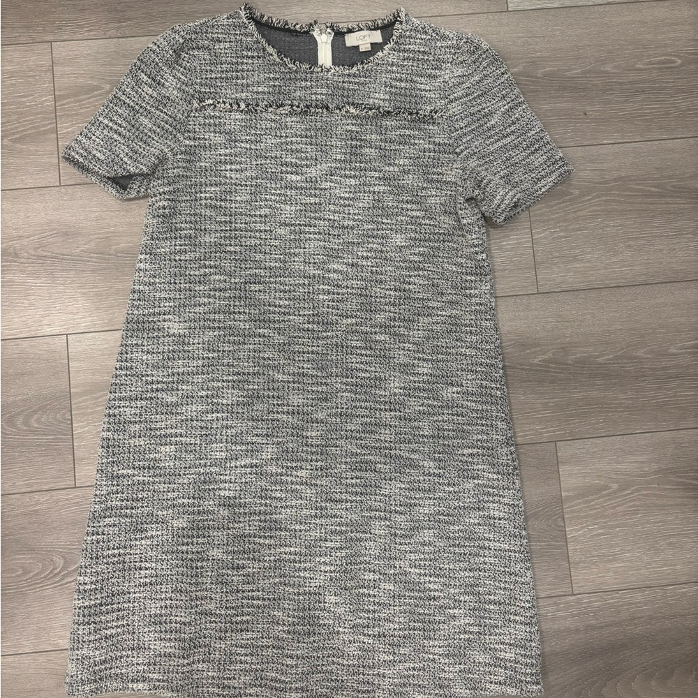 Loft Gray Business Shift Tshirt dress